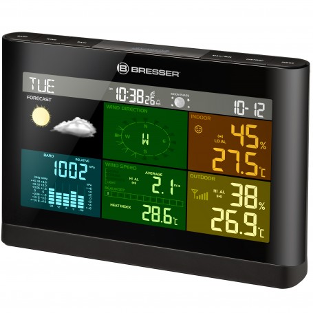 BRESSER Radio controlled colour weather station Neomeo